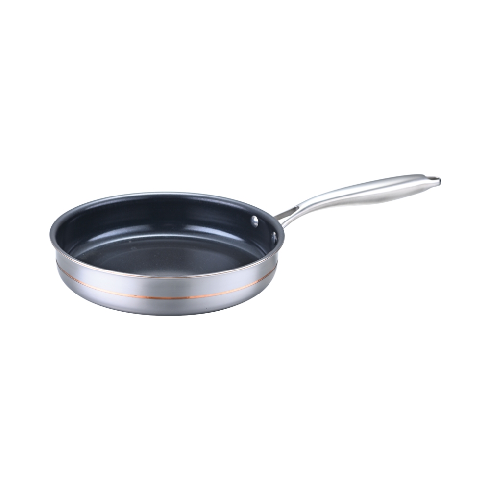 Copper deep fry pan