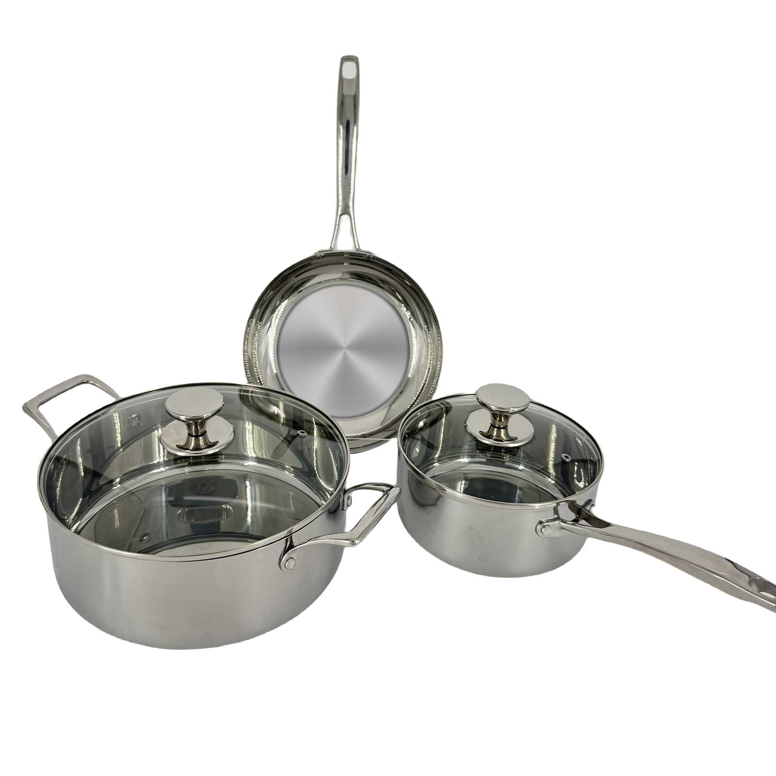 5PC Tri-Ply Stainless Cookware Set