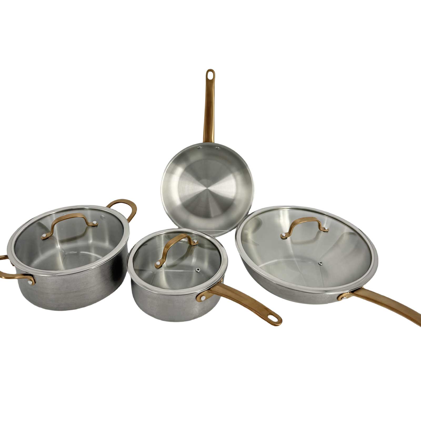 7PC Tri-Ply Stainless Cookware Set