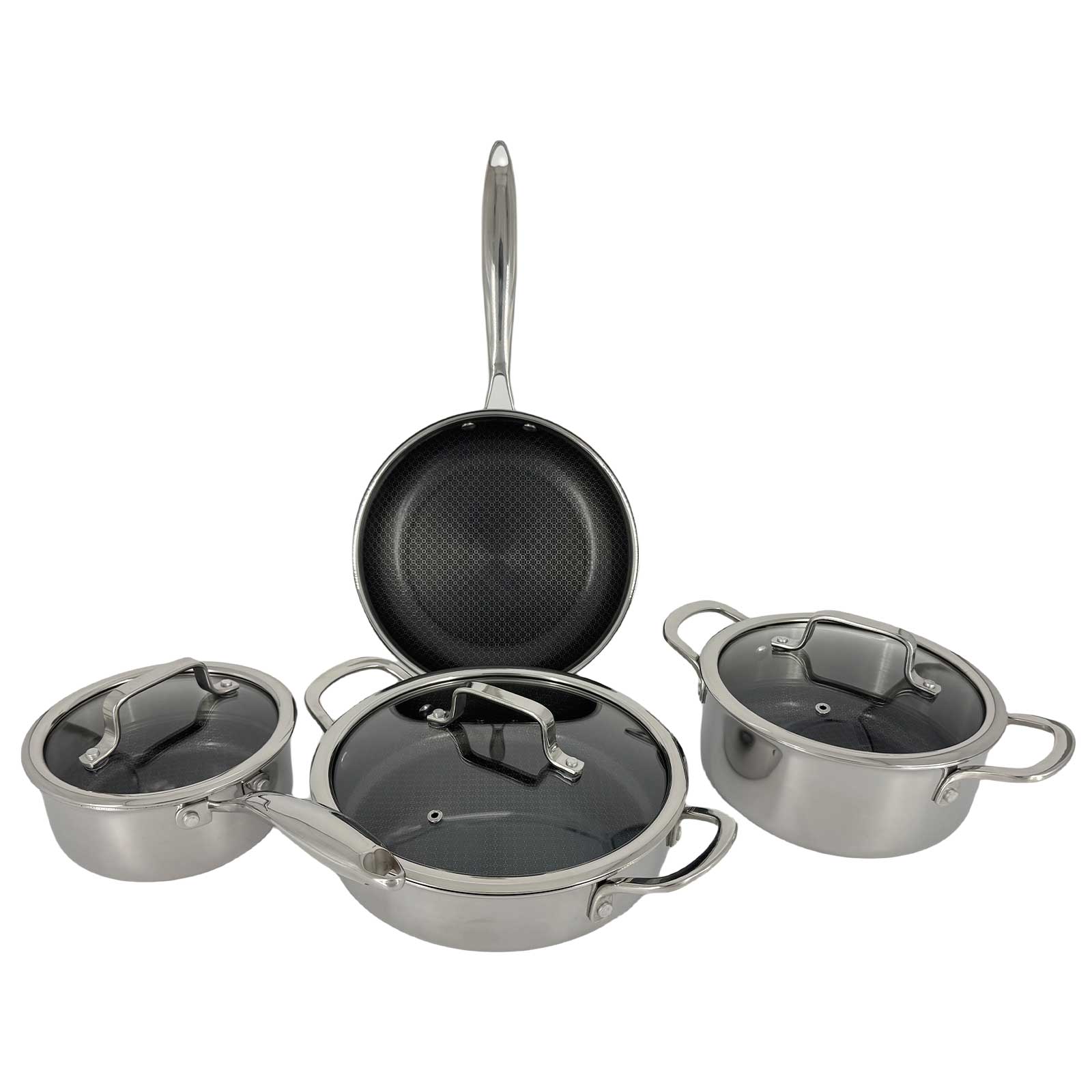 7PC Tri-Ply Stainless Cookware Set