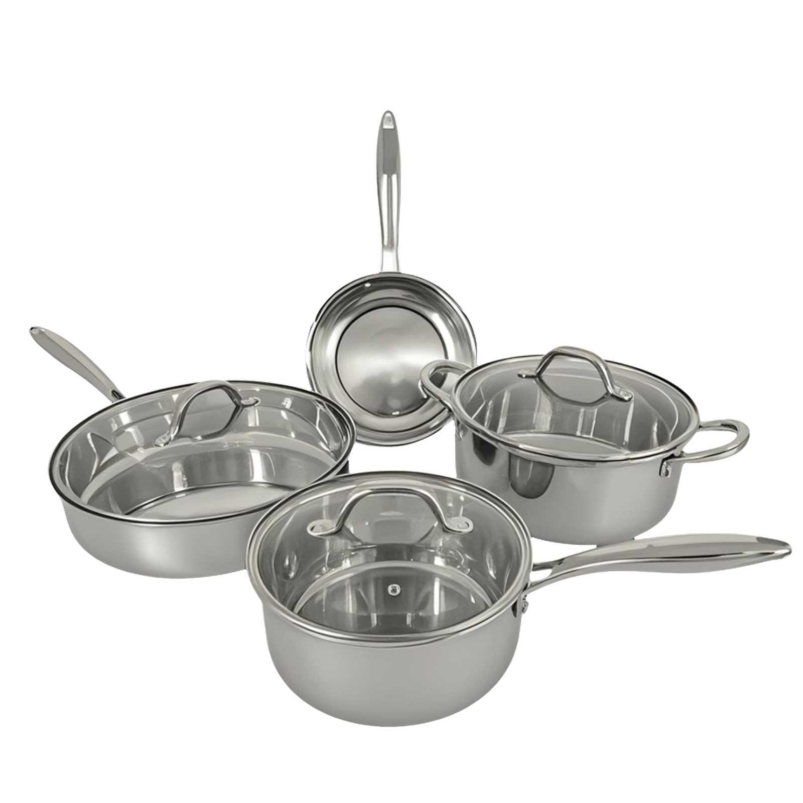 7PC Tri-Ply Stainless Cookware Set