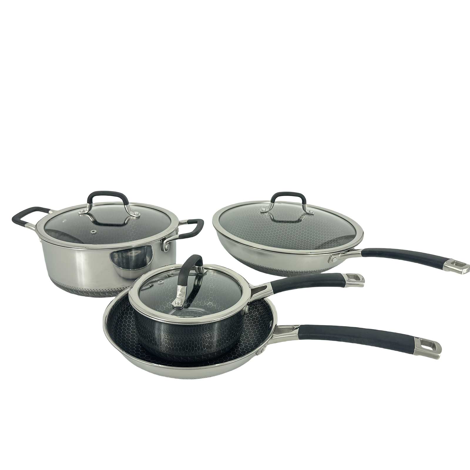 7PC Tri-Ply Stainless Cookware Set