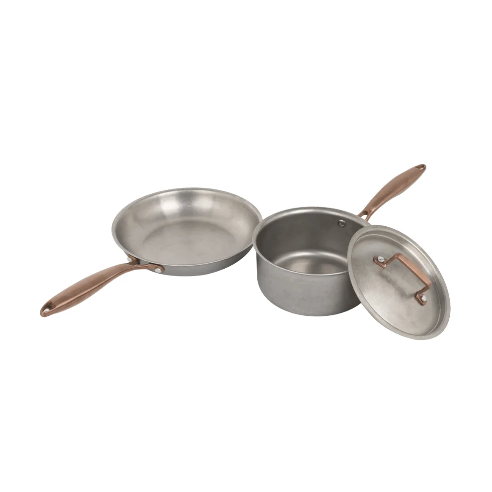 3PC tri-ply stainless cookware set